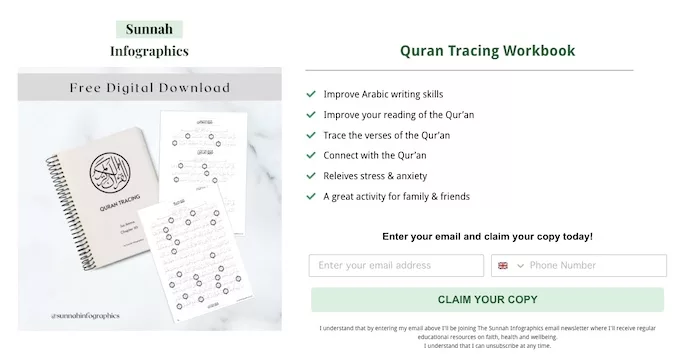 Quran Tracing Workbook