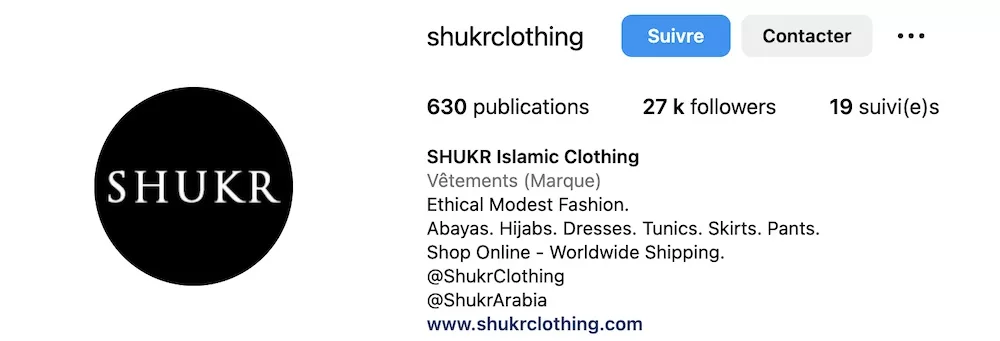 Shukr islamic clothing