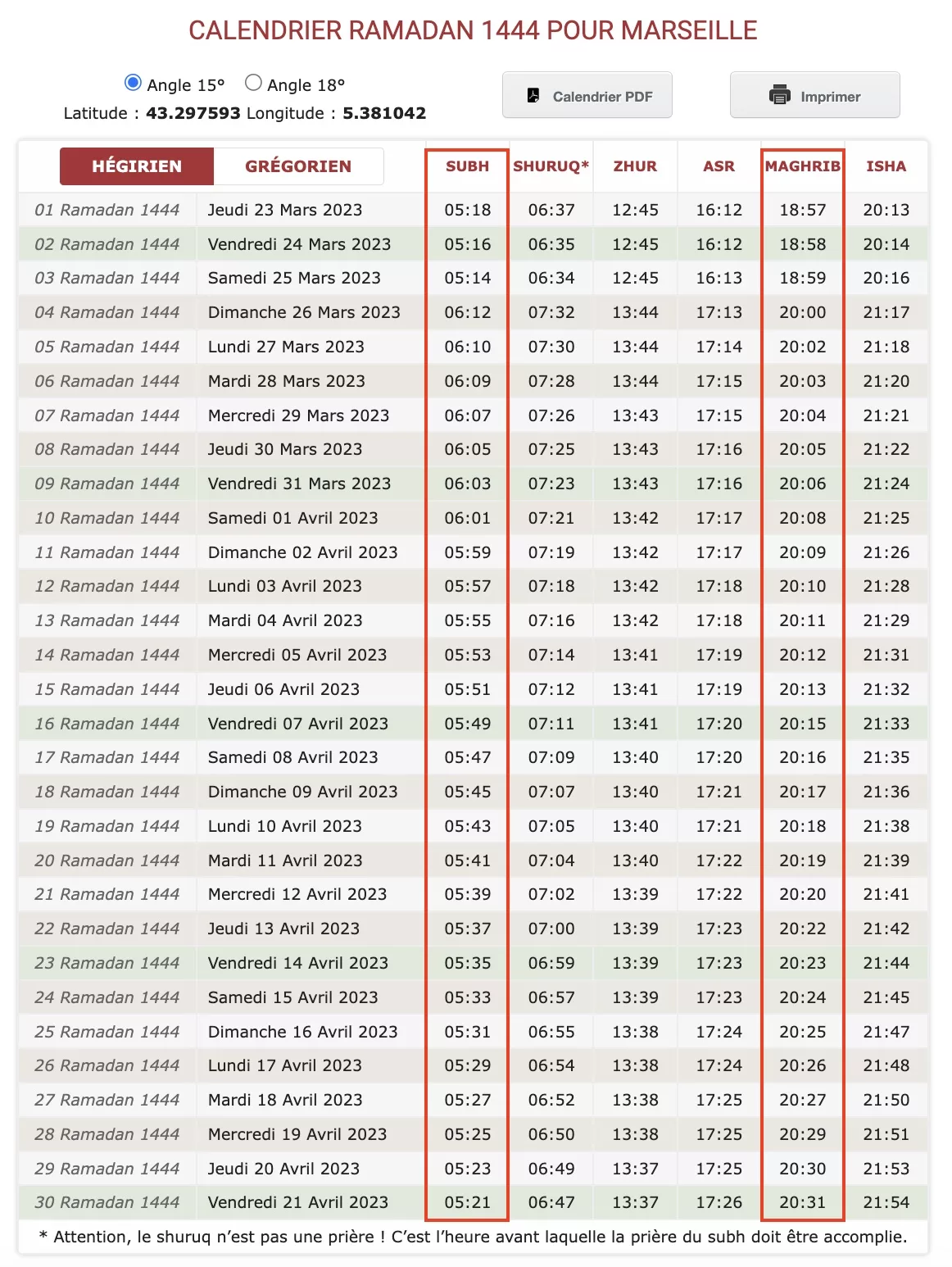 Un calendrier pour le mois de ramadan - Ptitetribue et compagnie