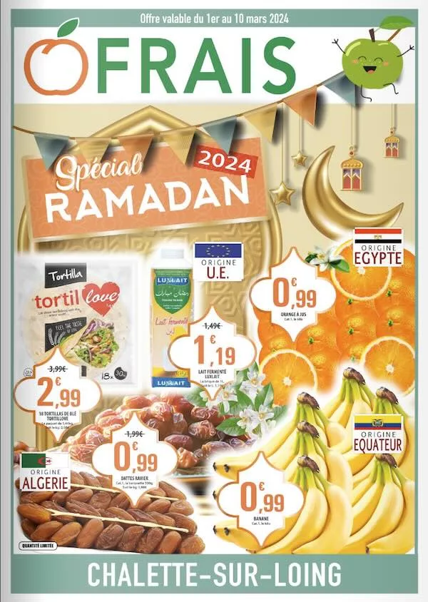 catalogue ramadan 2024 O'Frais Châlette-sur-Loing 