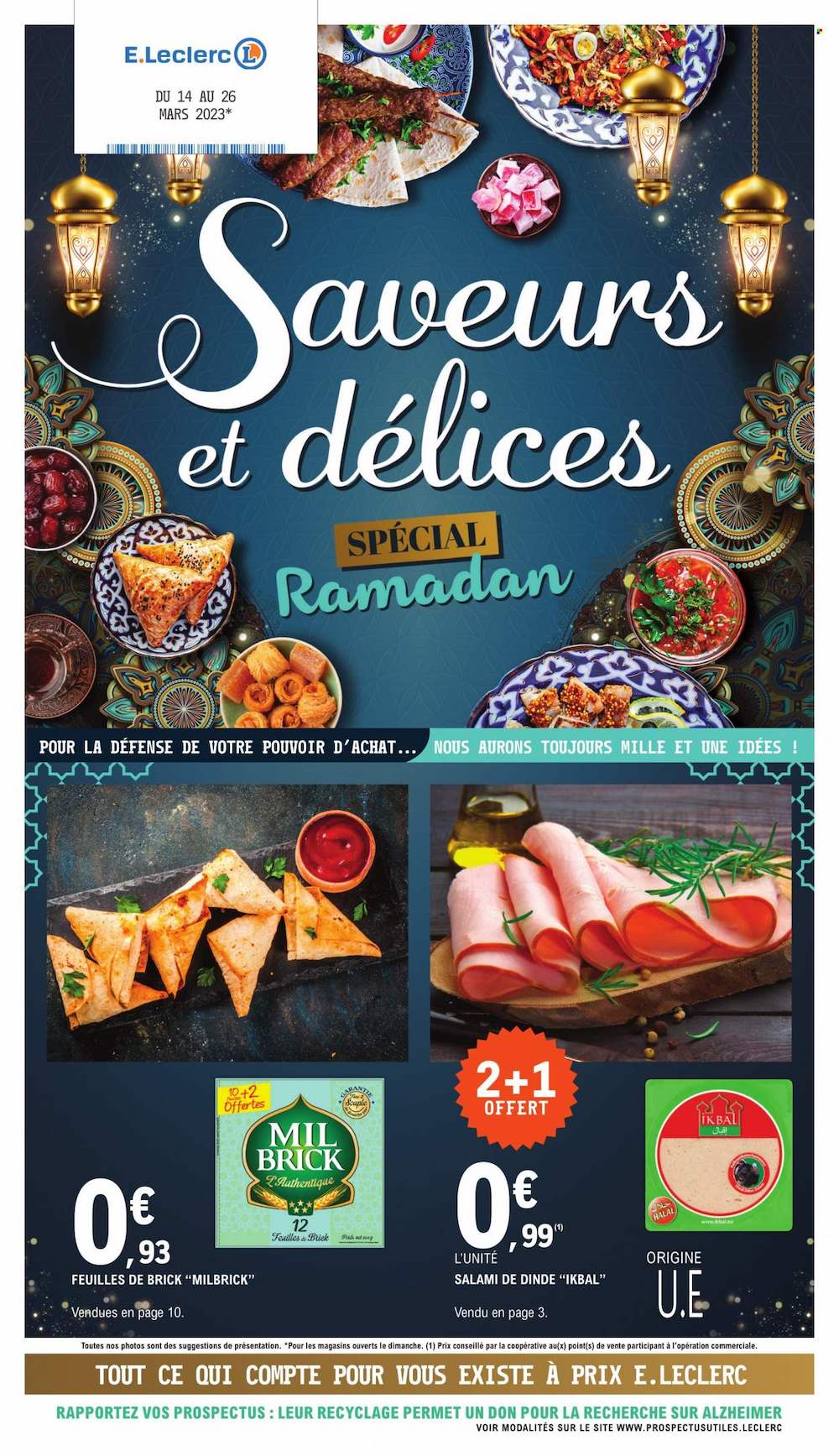 catalogue Leclerc saveurs et délices spécial ramadan