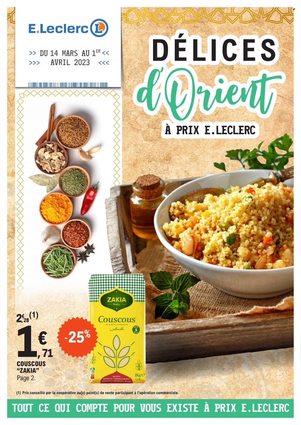catalogue ramadan Leclerc délices d'Orient