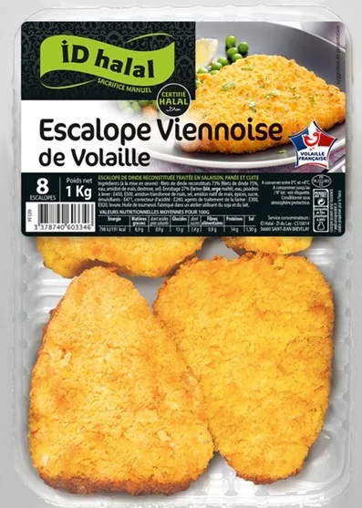 Listeria - Rappel produit escalope viennoise de volaille ID Halal