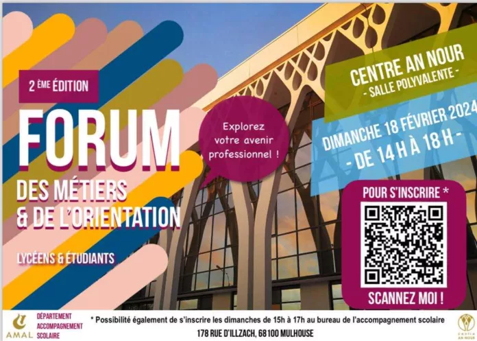 Forum des métiers et de l’orientation au centre An Nour à Mulhouse