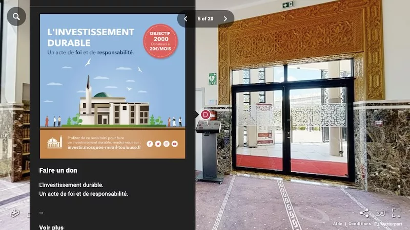 Visitez virtuellement la mosquée Mirail-Toulouse