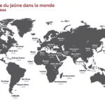 ramadan 2023 - 1444 duree du jeune dans le monde
