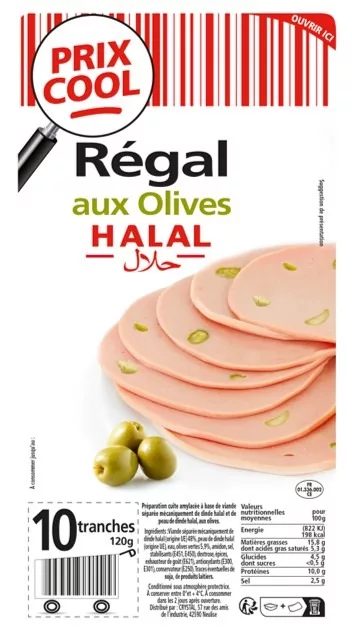 Régal aux olives prix cool Isla Délice, risque de botulisme