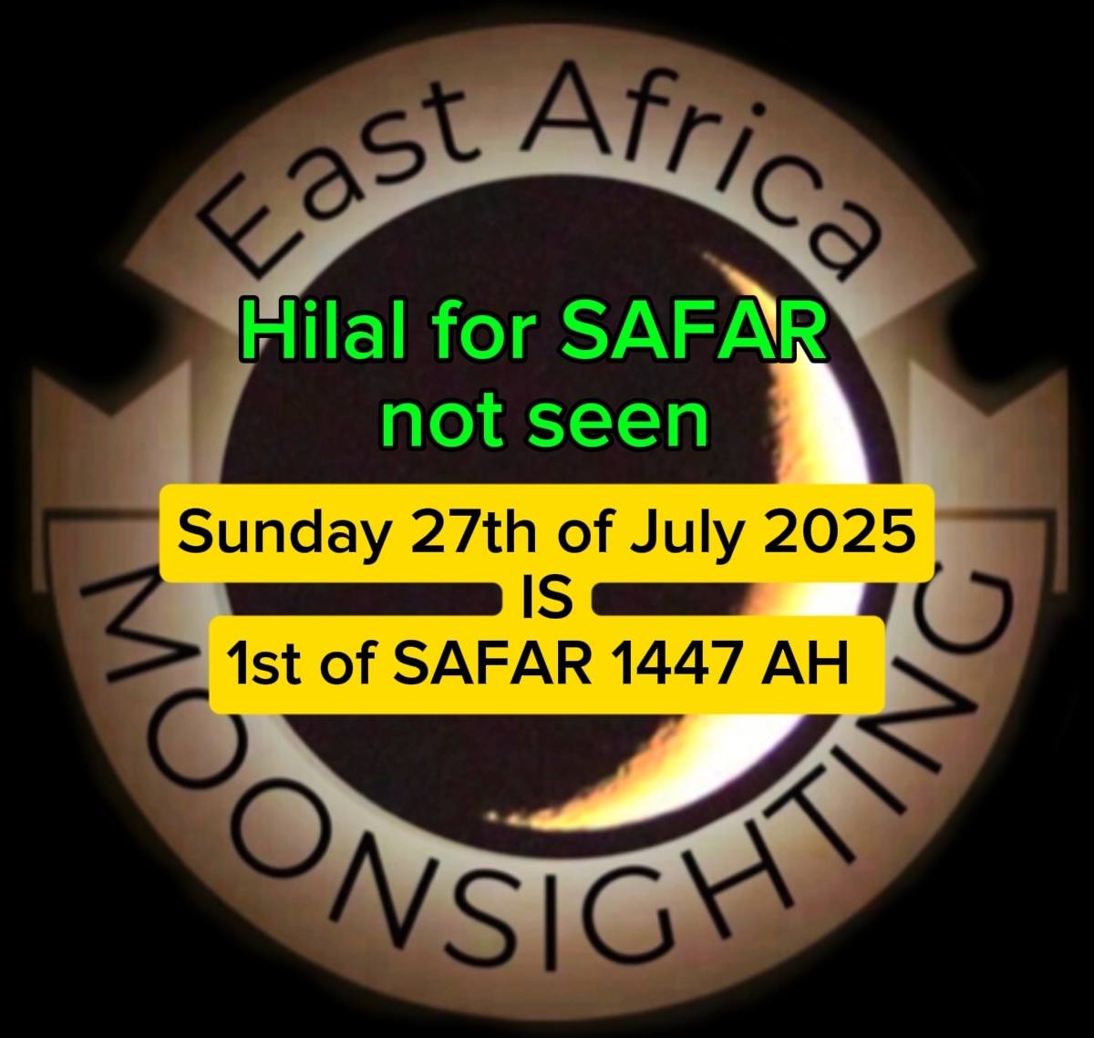 safar 2025 1447 Kenya - calendrier musulman